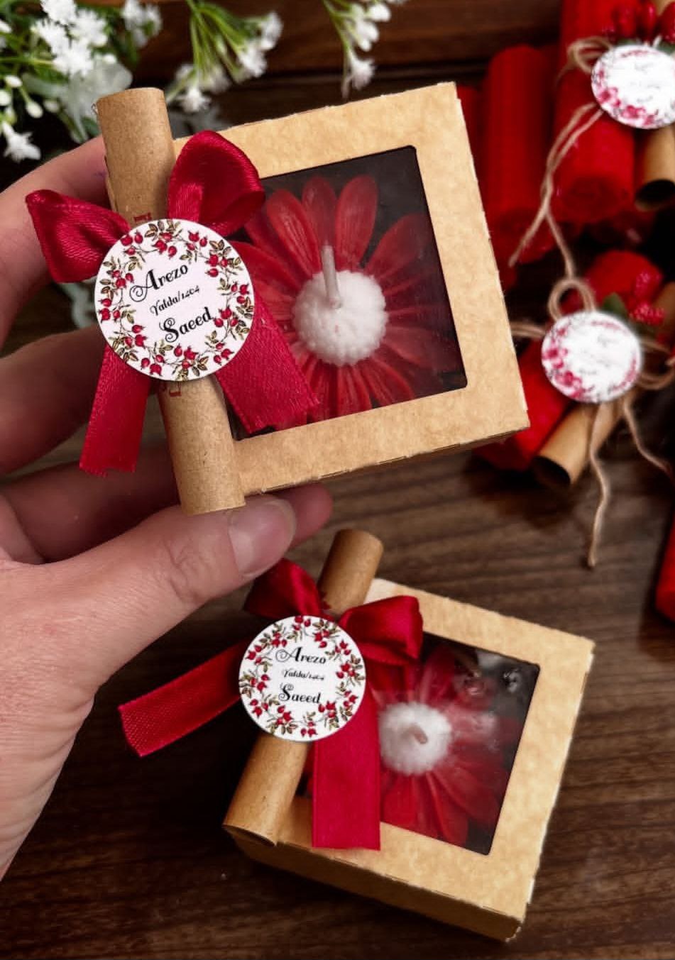 گل بابونه درجعبه همراه با فال